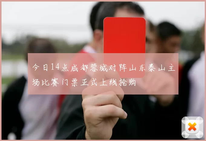 今日14点成都蓉城对阵山东泰山主场比赛门票正式上线抢购